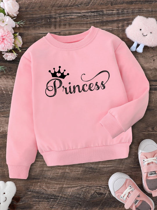 PINK PRINCESS FLEECE SWEATSHIRT