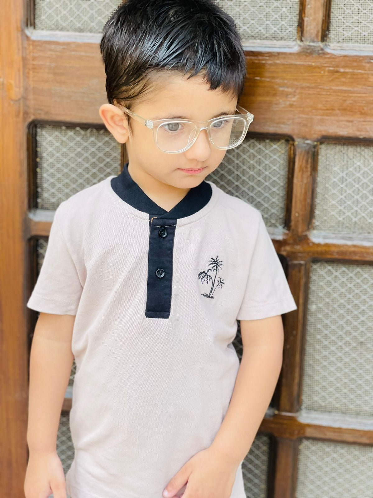 BEIGE BOYS POLO