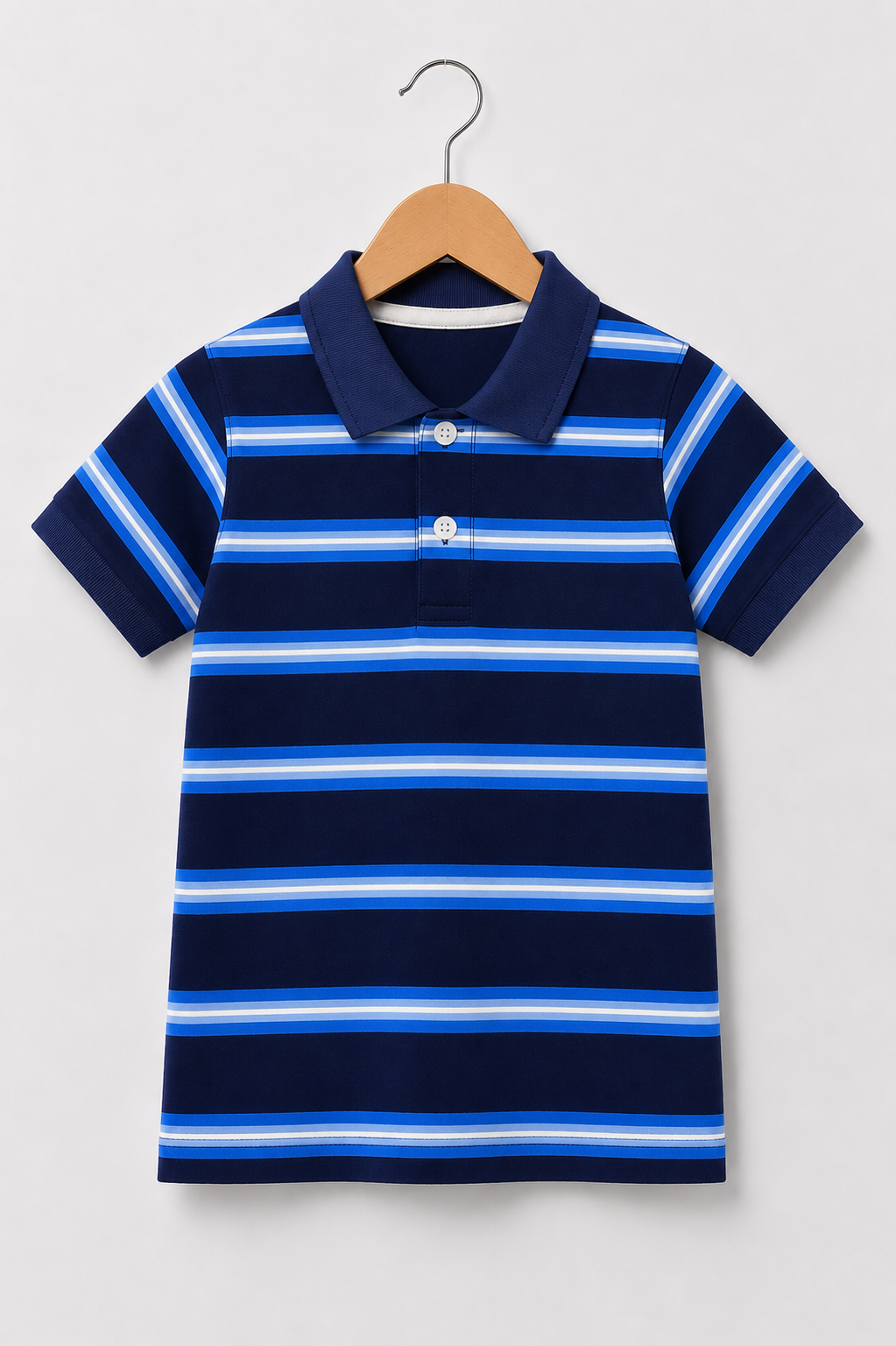 NAVI STRIPPED POLO