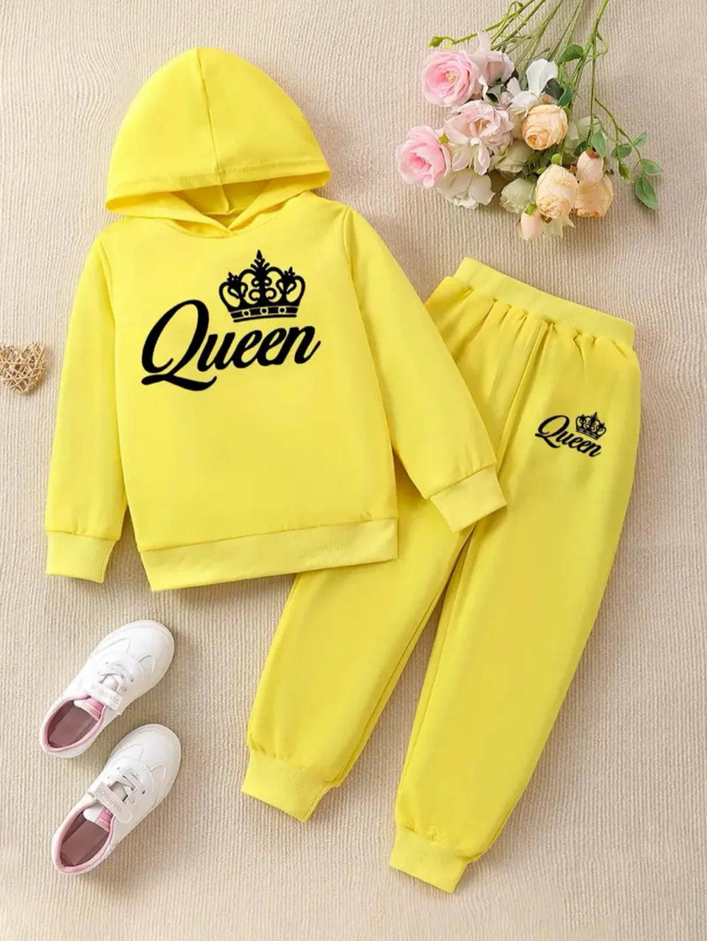 YELLOW QUEEN FLEECE PAIR