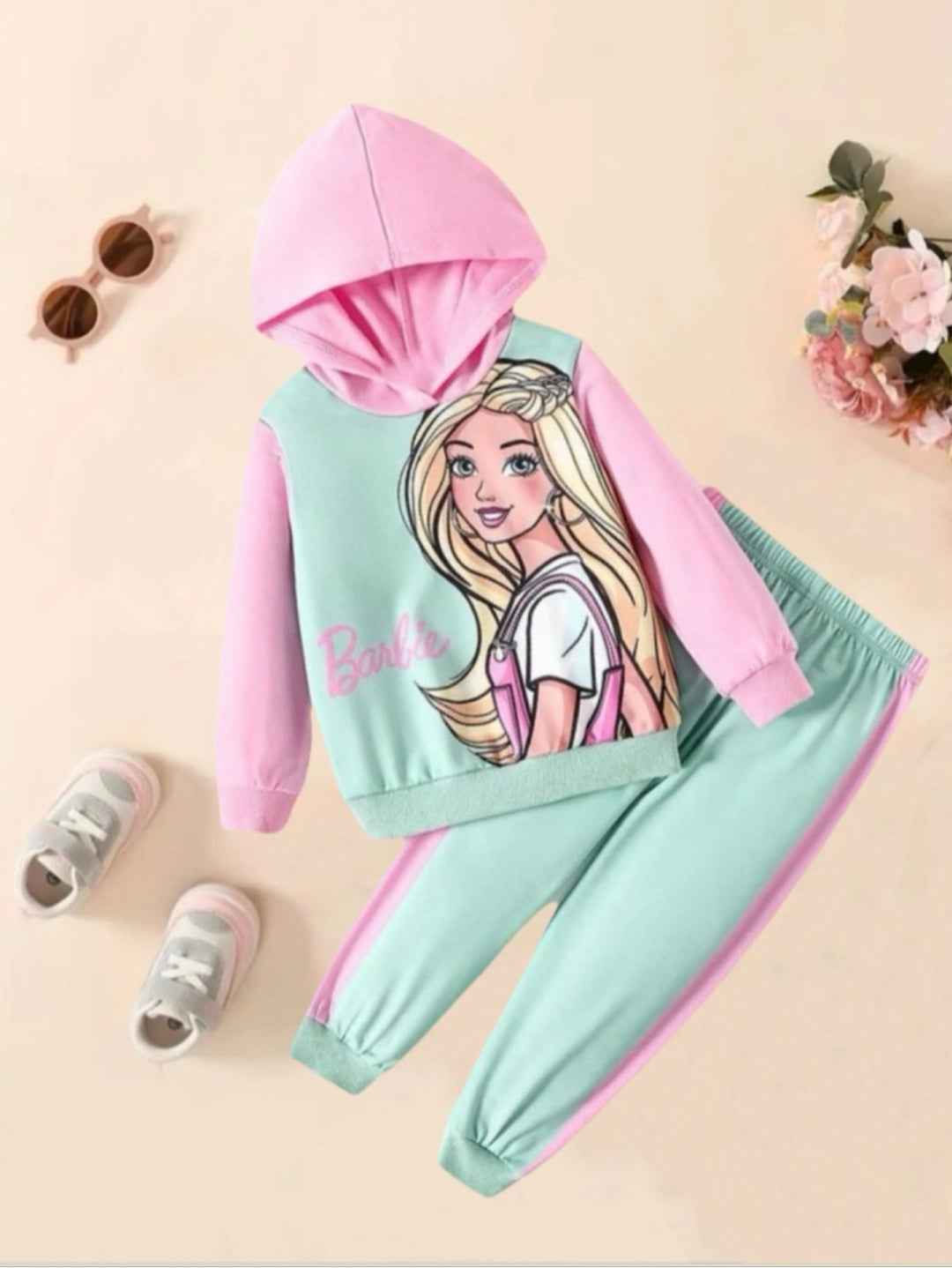 GREEN BARBIE FLEECE PAIR