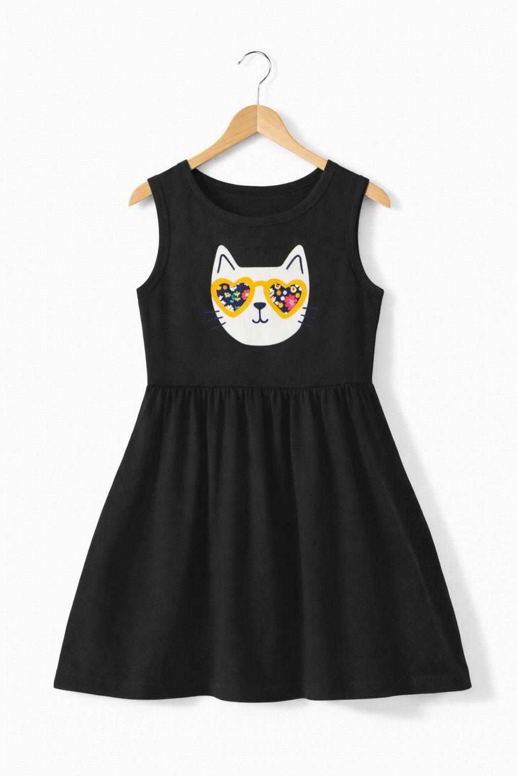 CAT SLEEVELESS SUMMER FROCK