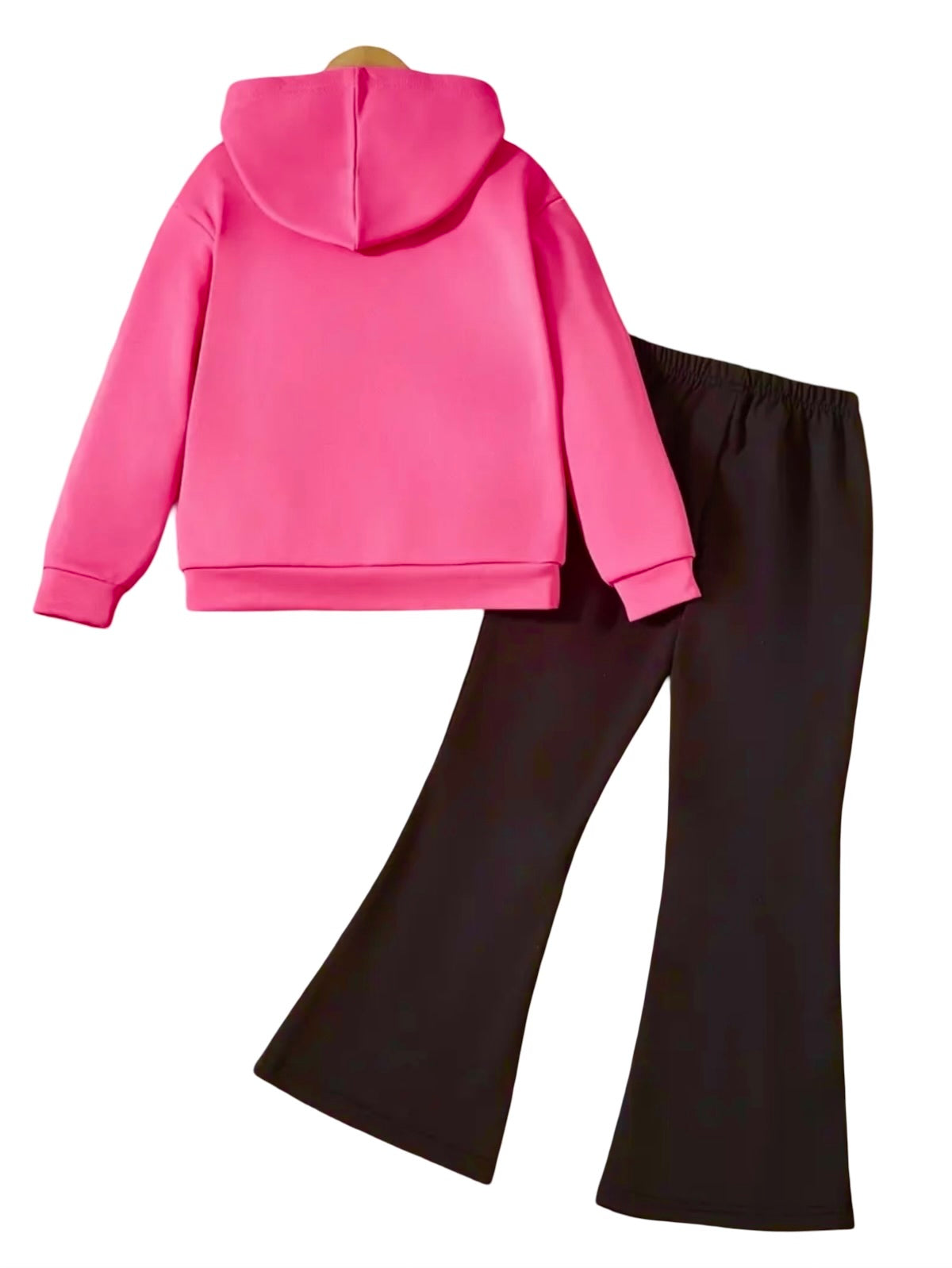 CAMOU HEART WIDE LEG FLEECE PAIR