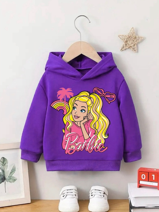 PURPLE BARBIE FLEECE HOODIE