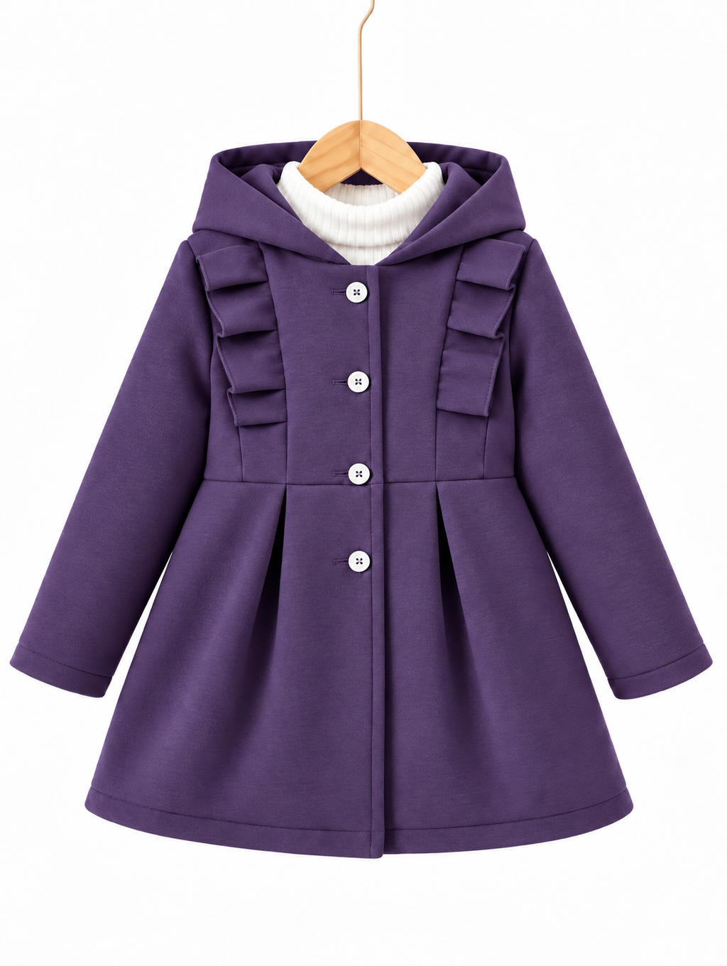 PURPLE PRINCESS FLEECE COAT