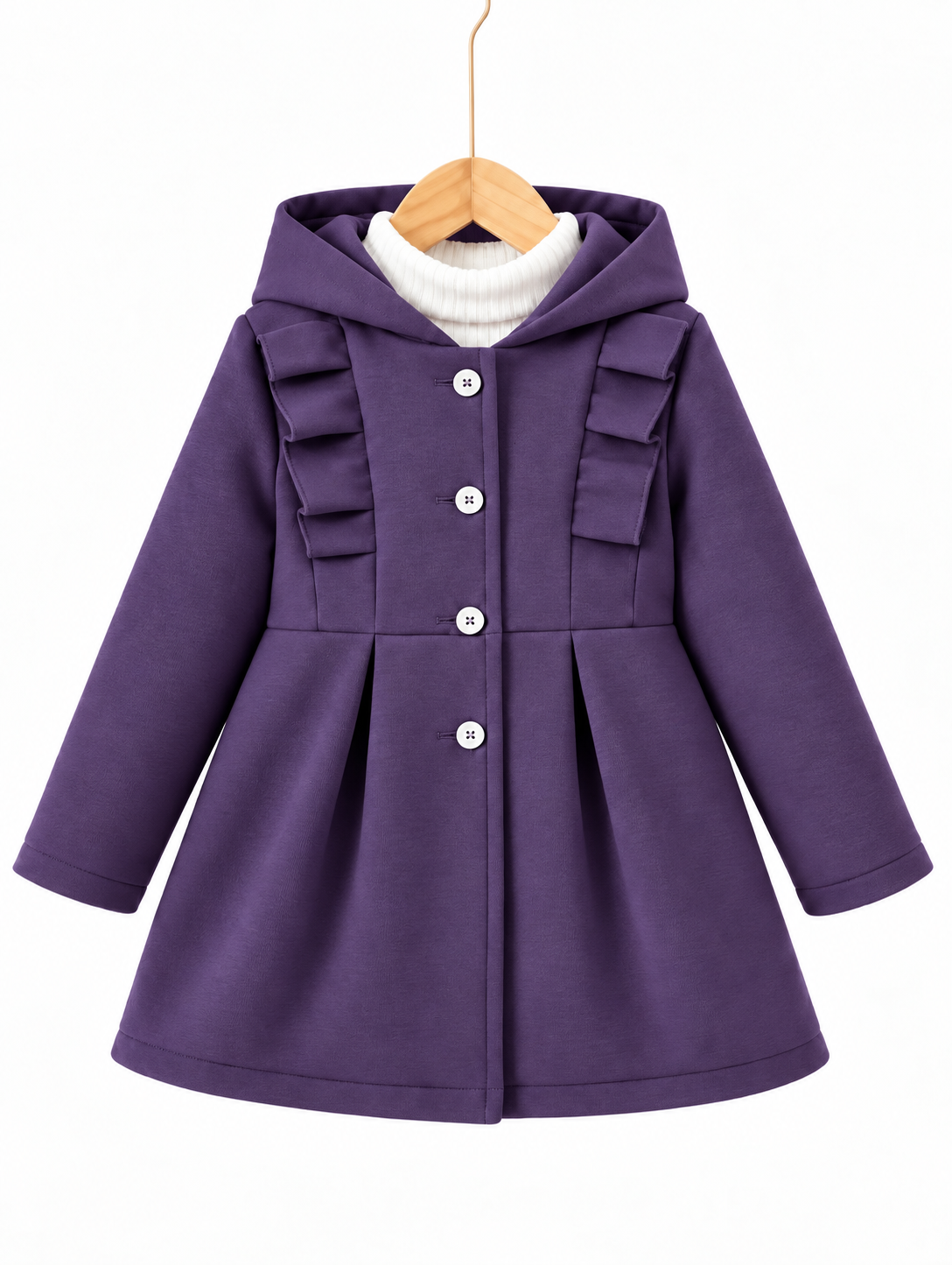 PURPLE PRINCESS FLEECE COAT