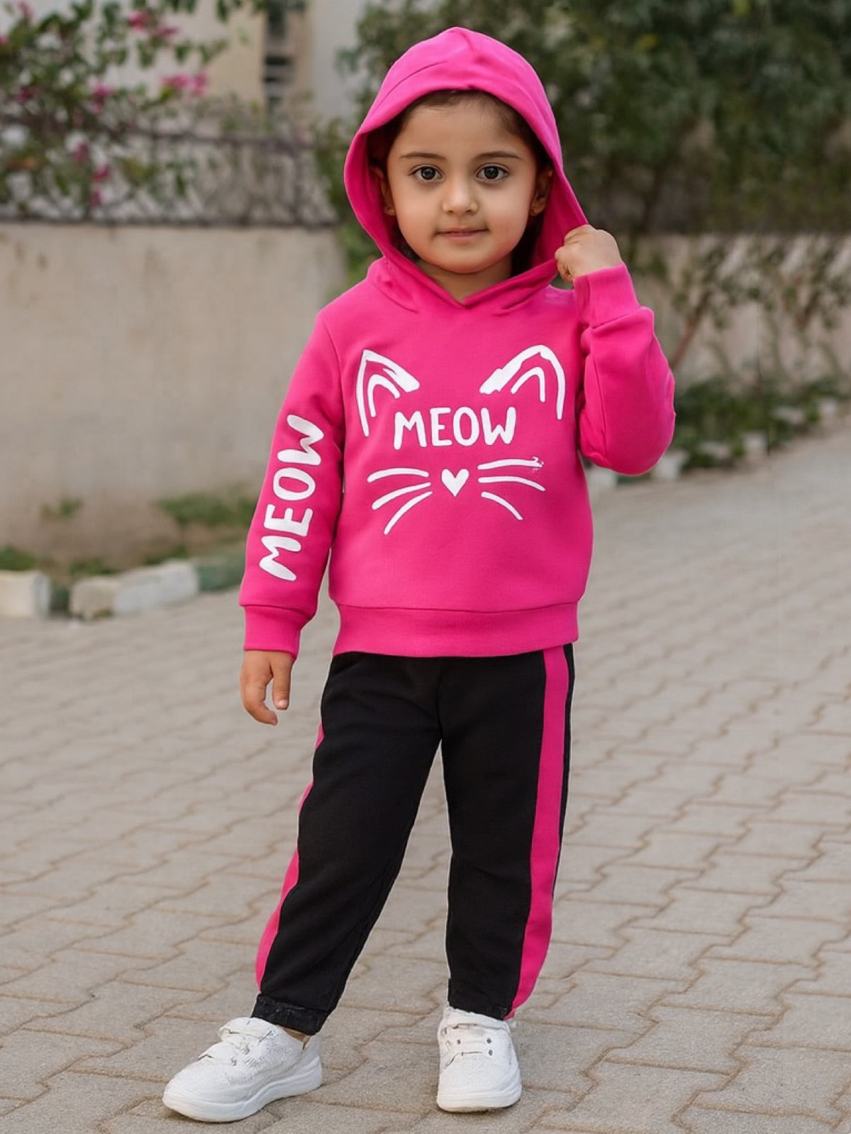 PINK MEOW FLEECE PAIR
