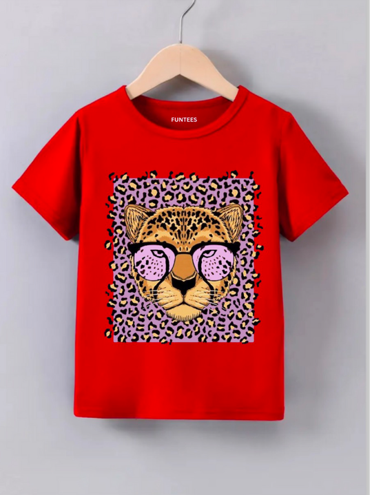 RED LEOPARD TEE