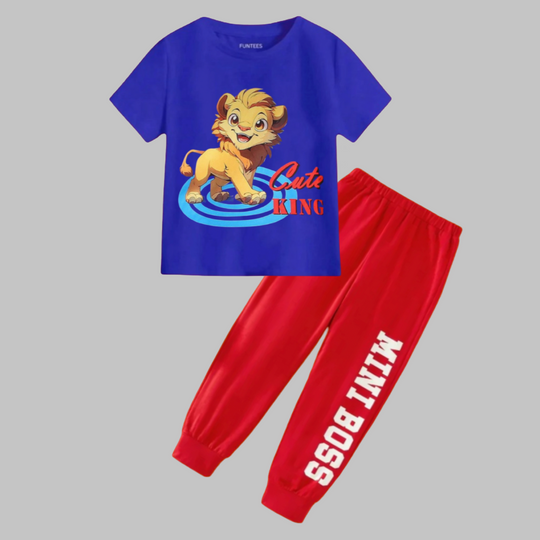 ROYAL RED SIMBA TROUSER SET