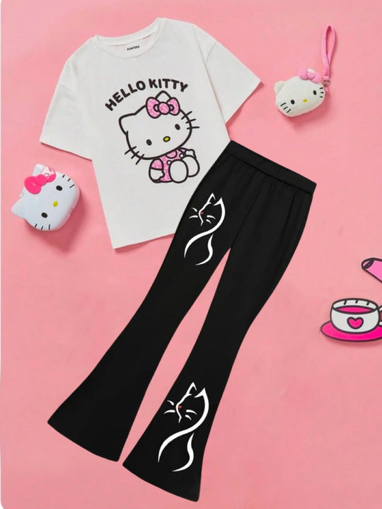 HELLO KITTY WIDE LEG SUMMER SET