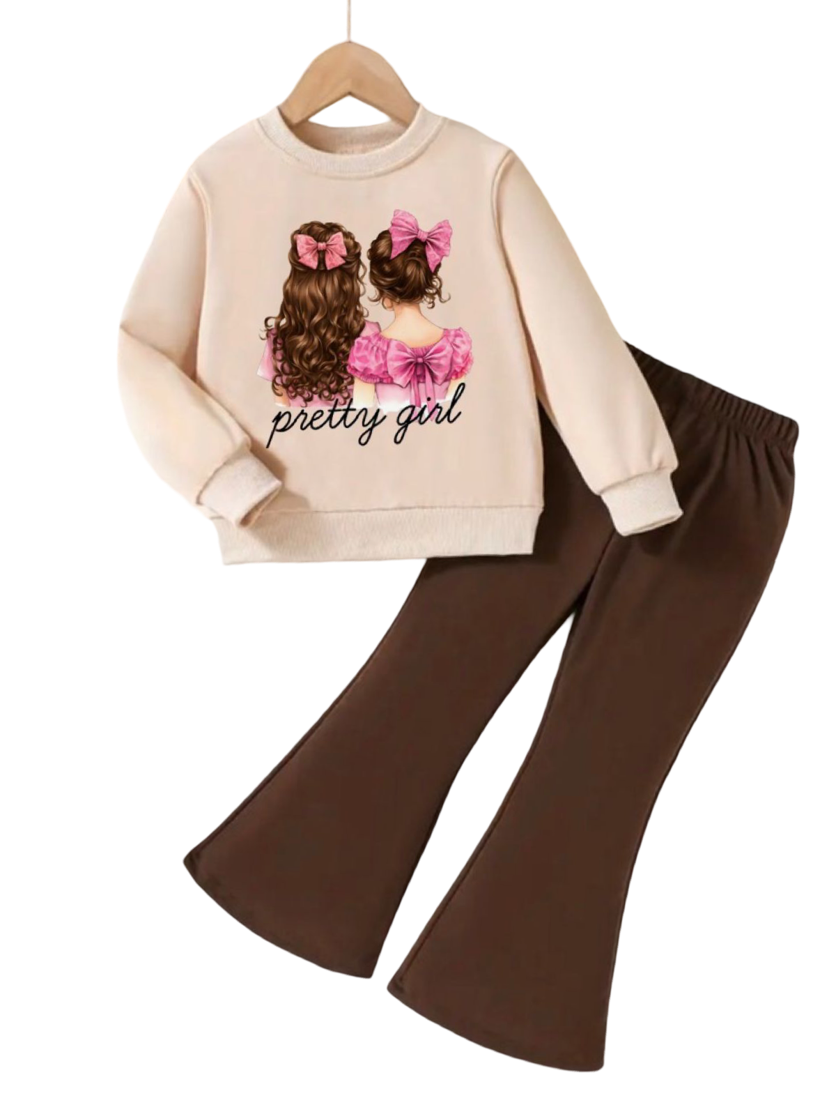 CREAM PRETTY GIRL FLEECE PAIR