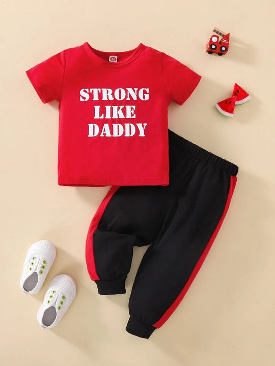 STRONG LIKE DADDY TROUSER SET