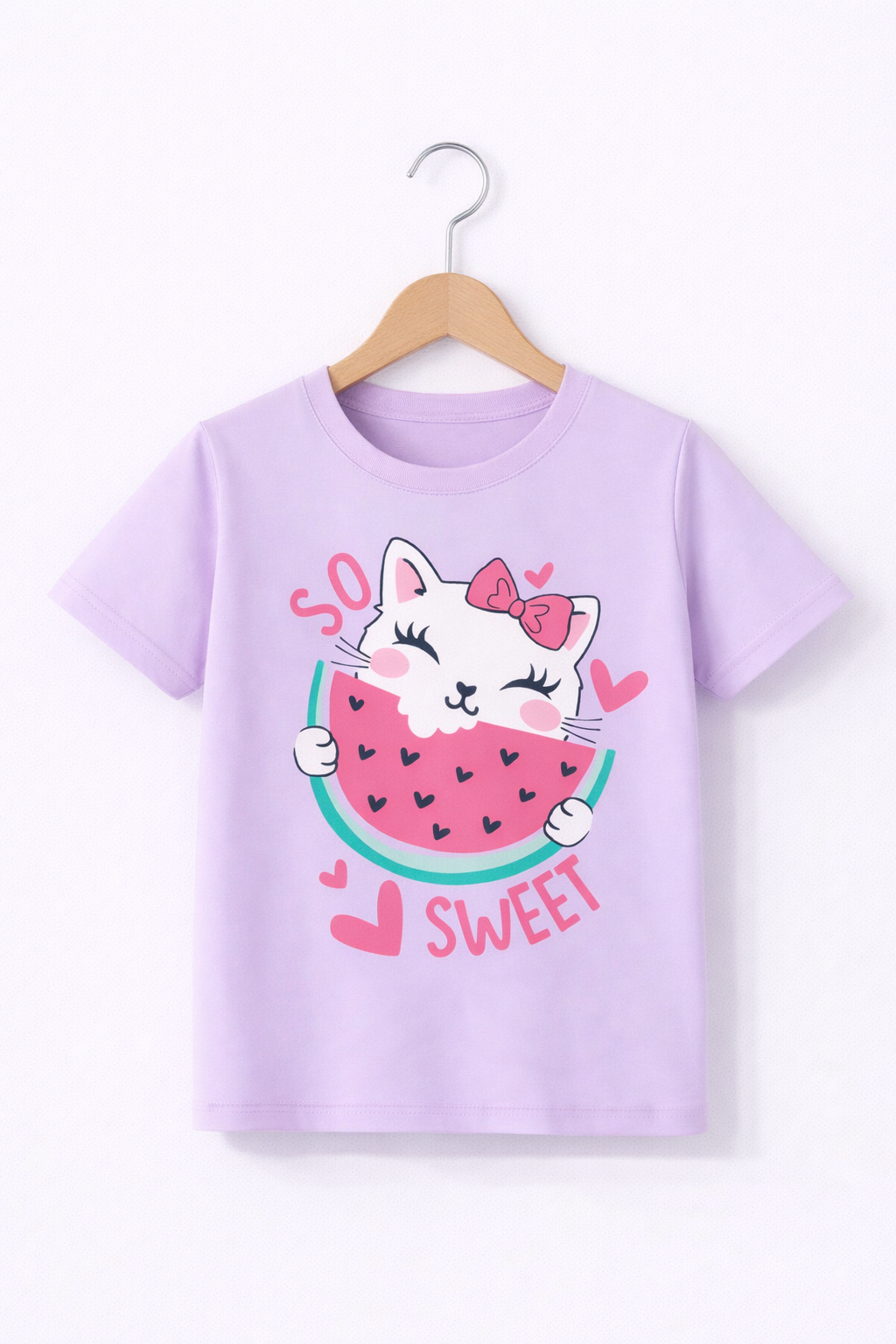 PURPLE SO SWEET CAT TEE