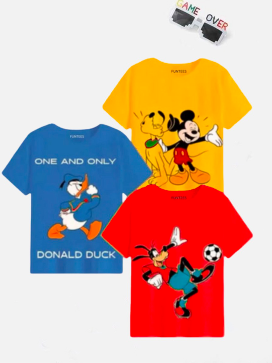 PACK OF 3 MCKY DNLD PLUTO TEES