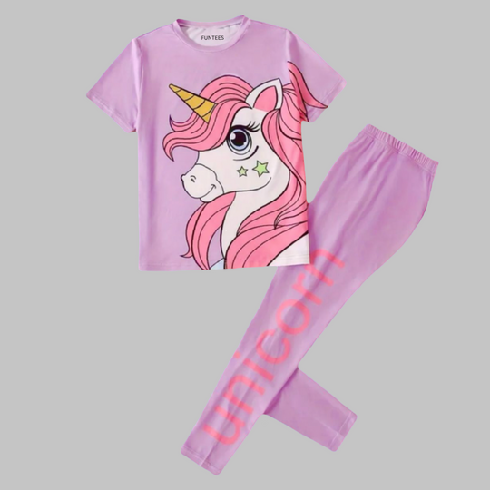 PURPLE UNICORN TROUSER SET