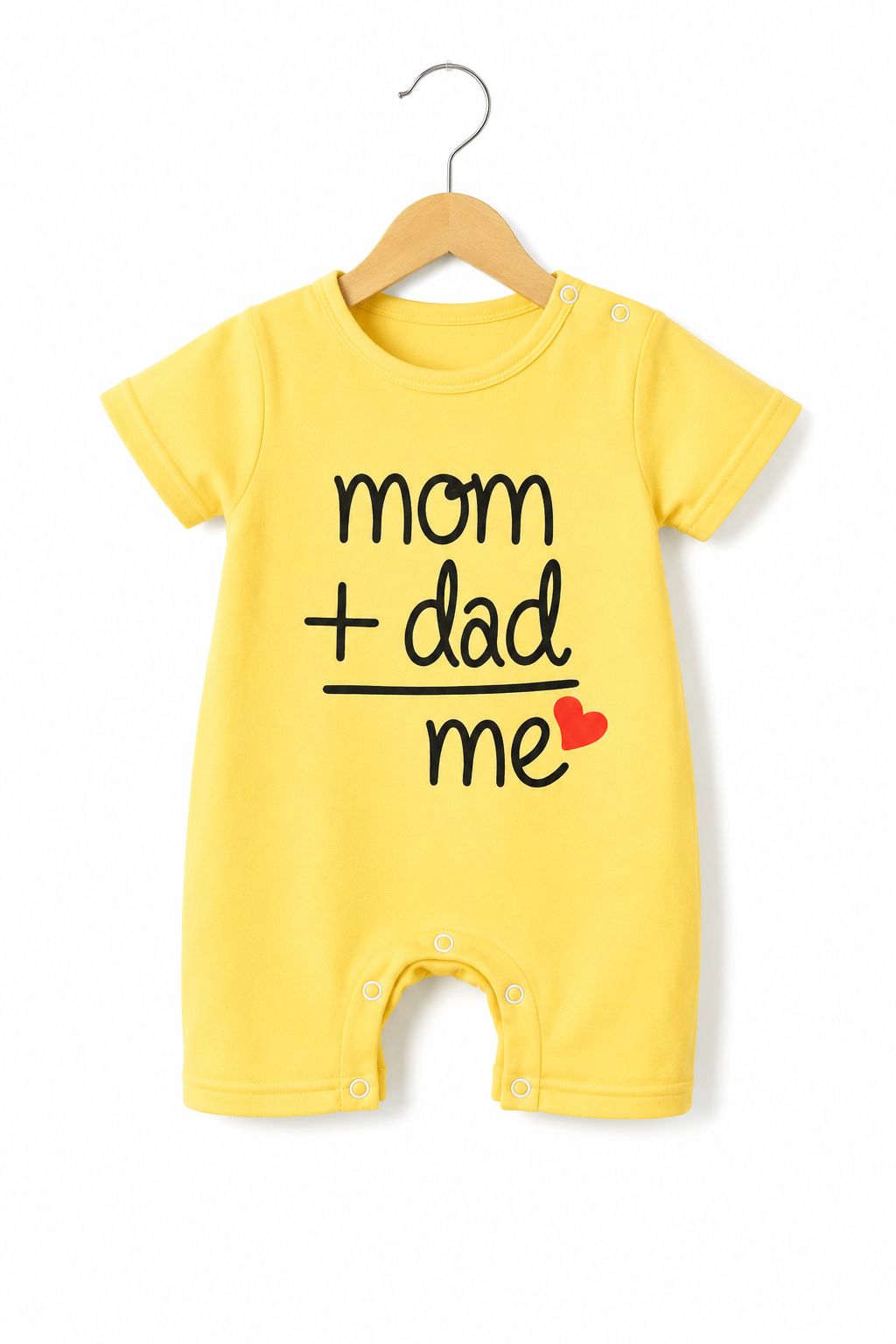 YELLOW MOM DAD ROMPER