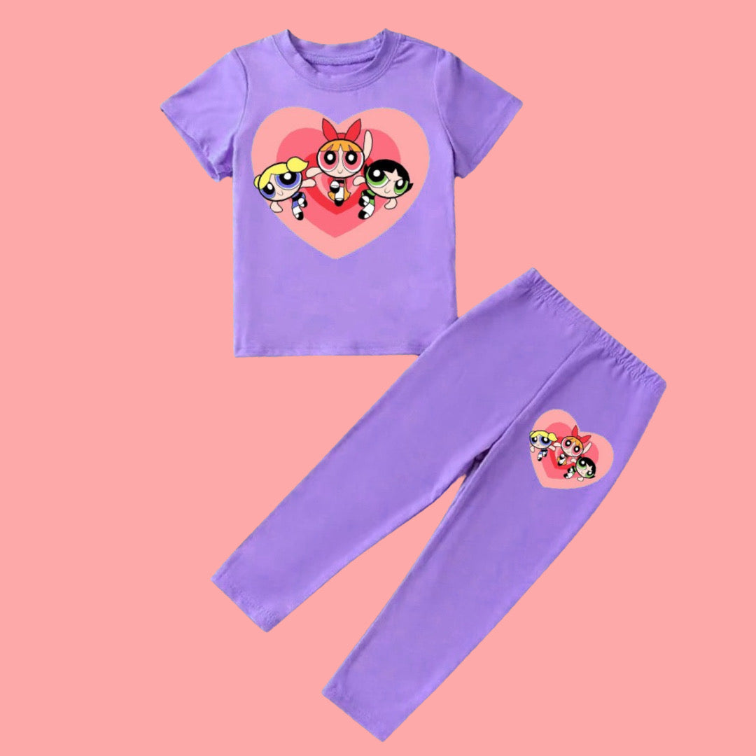 PURPLE POWER GIRLS SUMMER SET