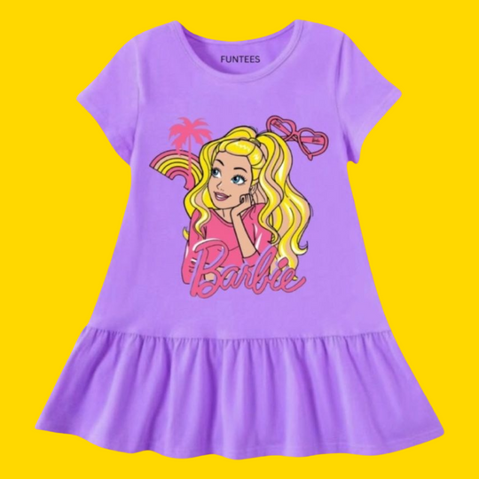 PURPLE BARBIE SUMMER FROCK