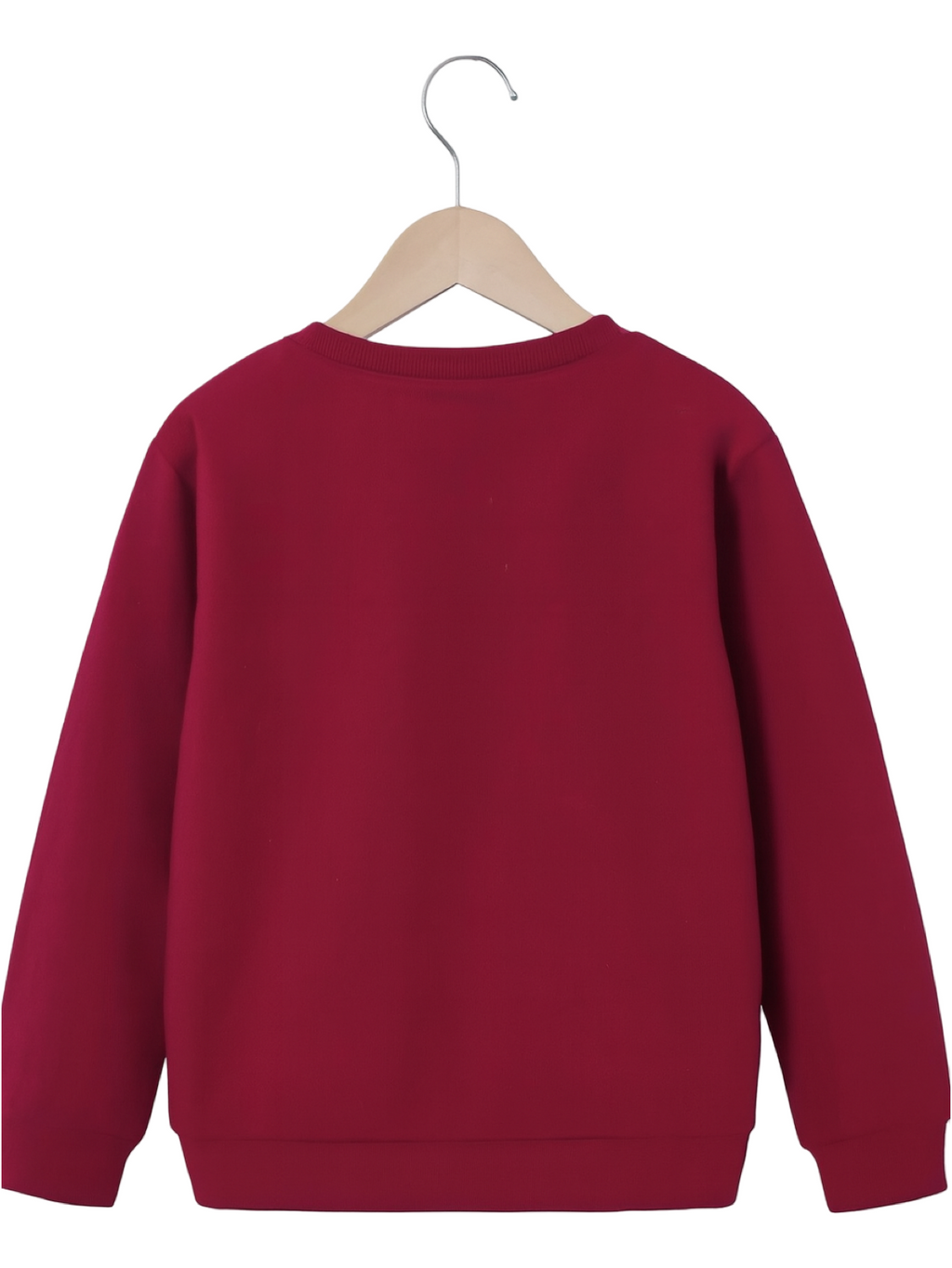 MAROON BUTTERFLY FLEECE SWEATSHIRT
