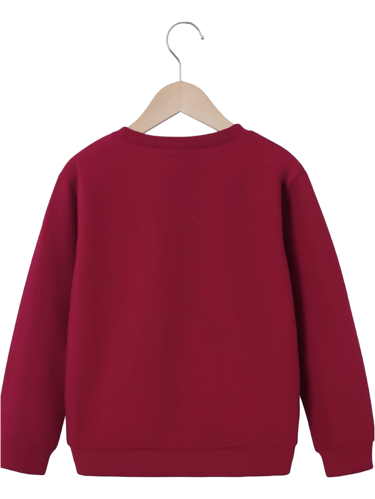 MAROON BUTTERFLY FLEECE SWEATSHIRT