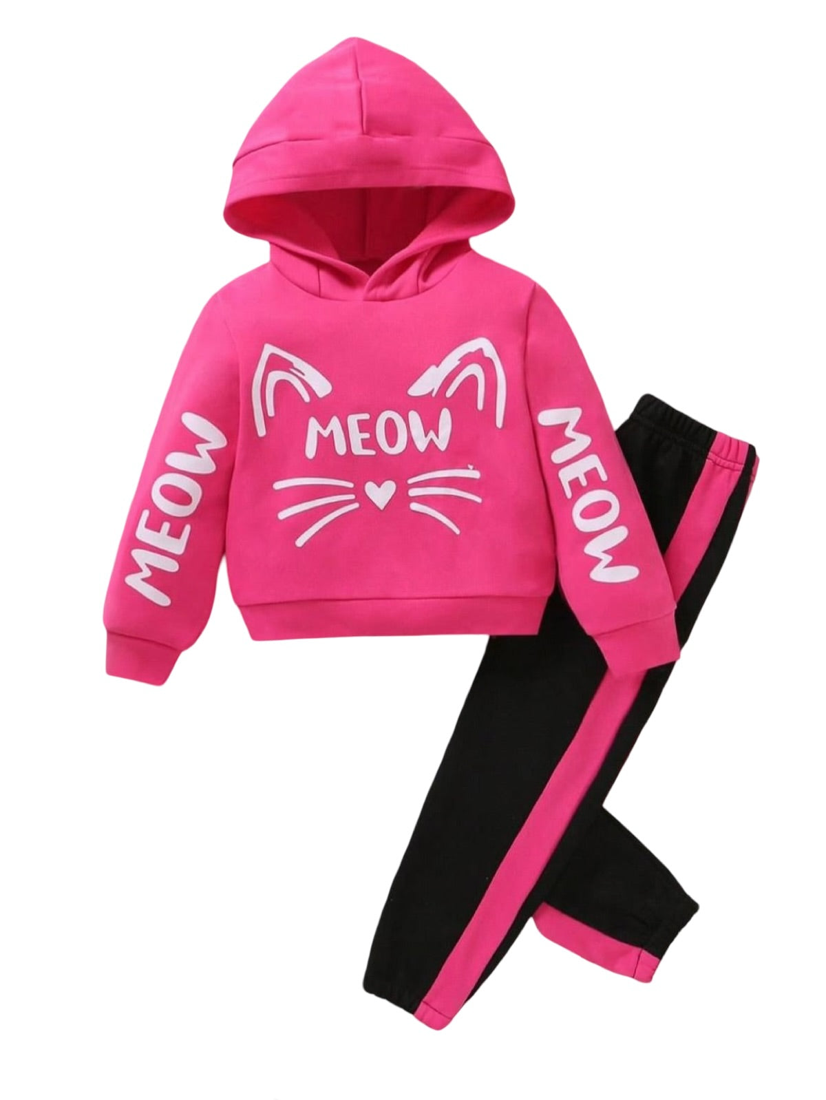 PINK MEOW FLEECE PAIR