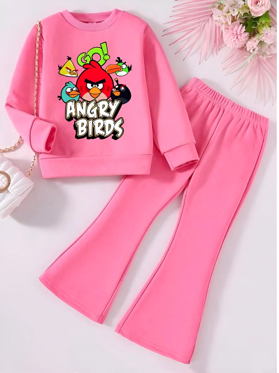ANGRY BIRDS WIDE LEG FLEECE PAIR