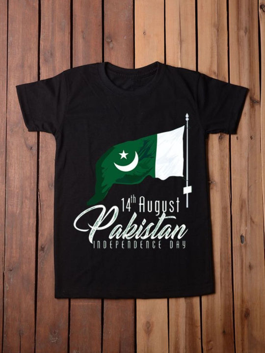 BLACK 14 AUGUST TEE