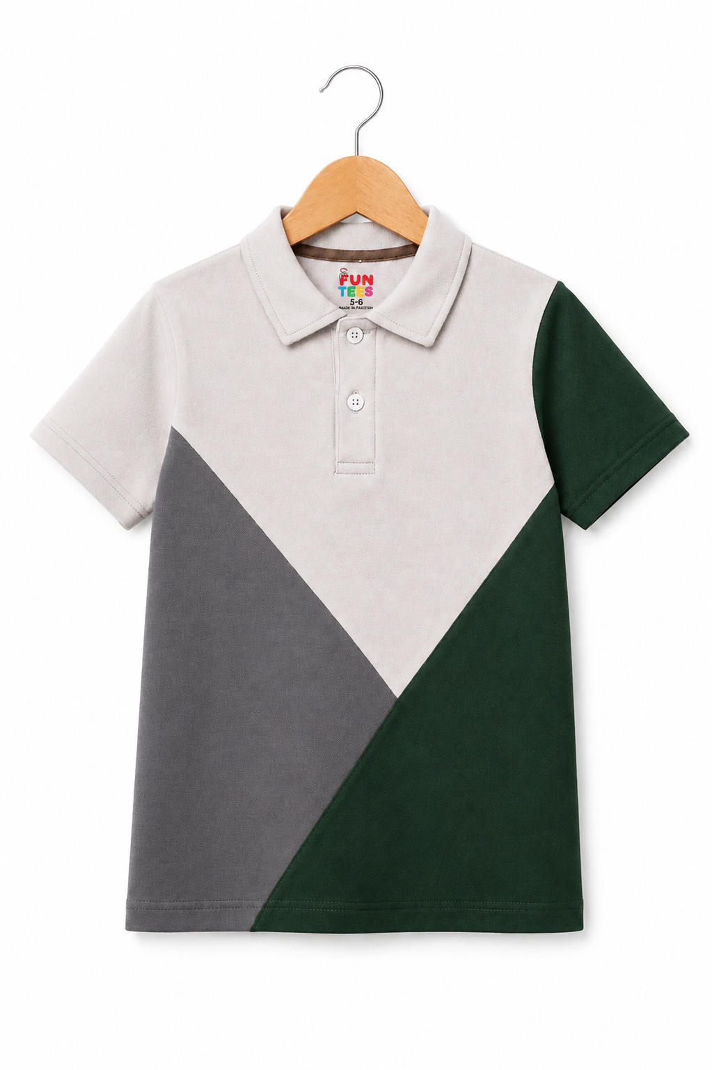 GREEN PANEL POLO