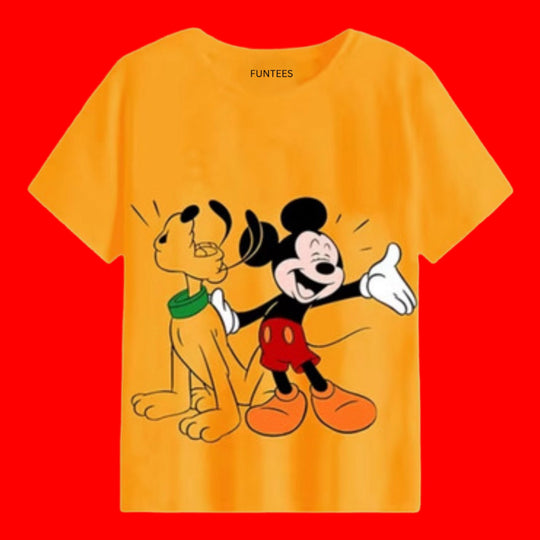 MUSTARD MICKEY MOUSE TEE