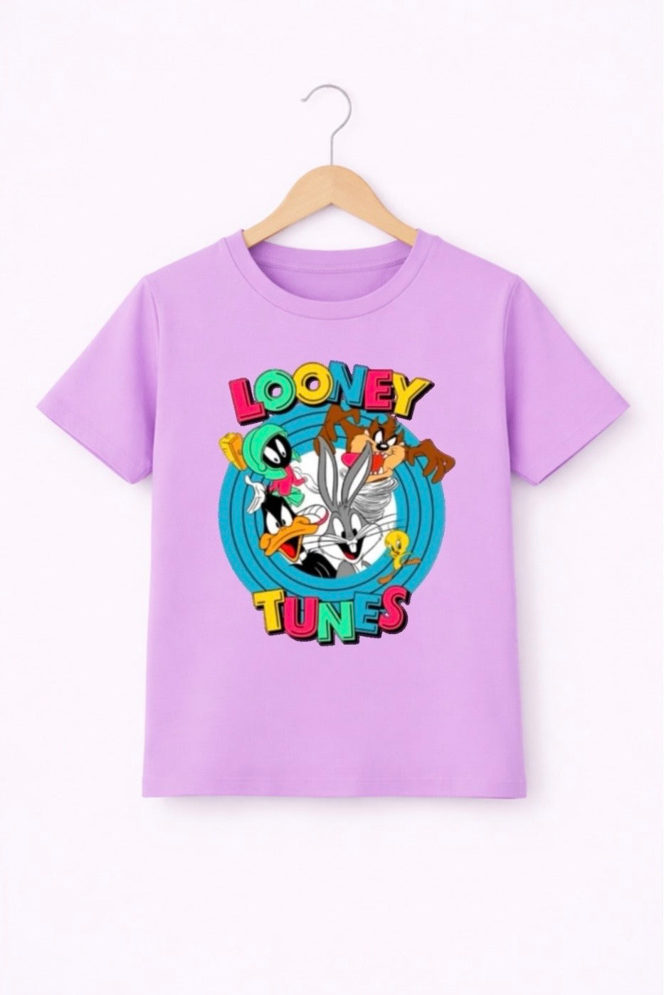 PURPLE LOONEY TUNES TEE