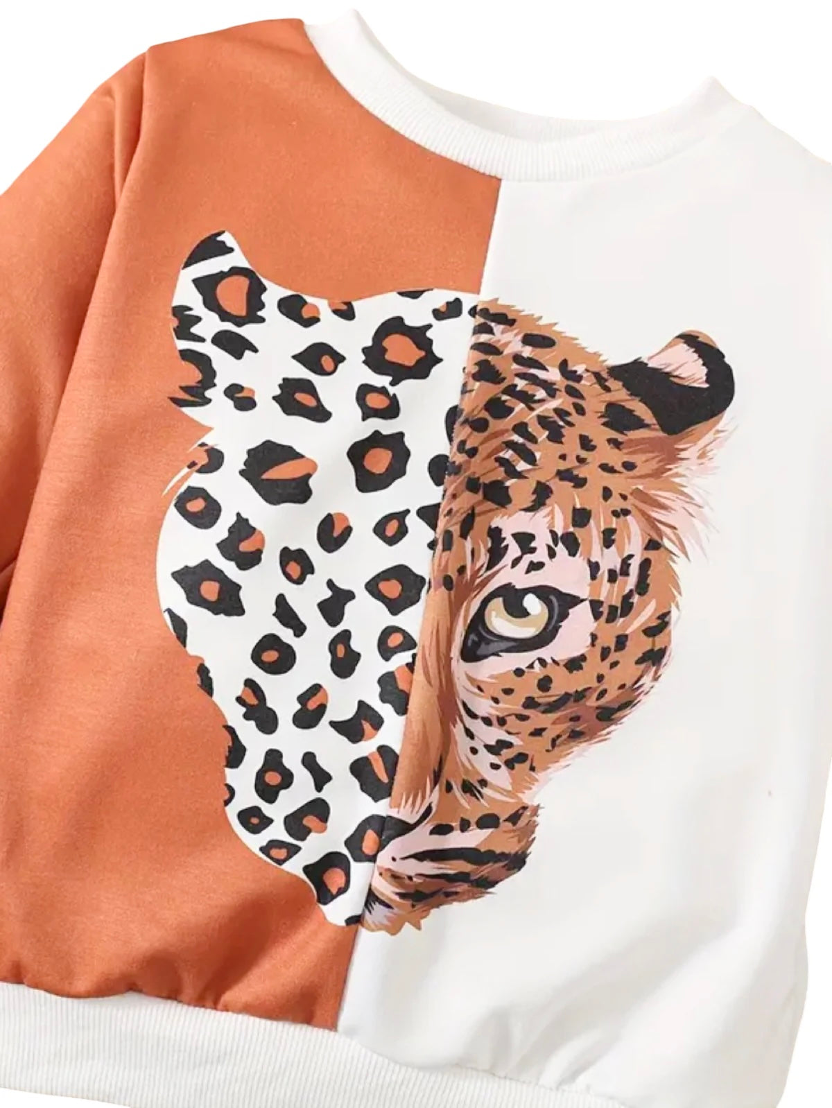 LEOPARD PANNEL FLEECE PAIR