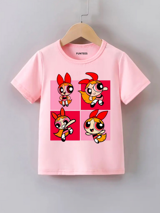 PEACH POWER GIRLS TEE