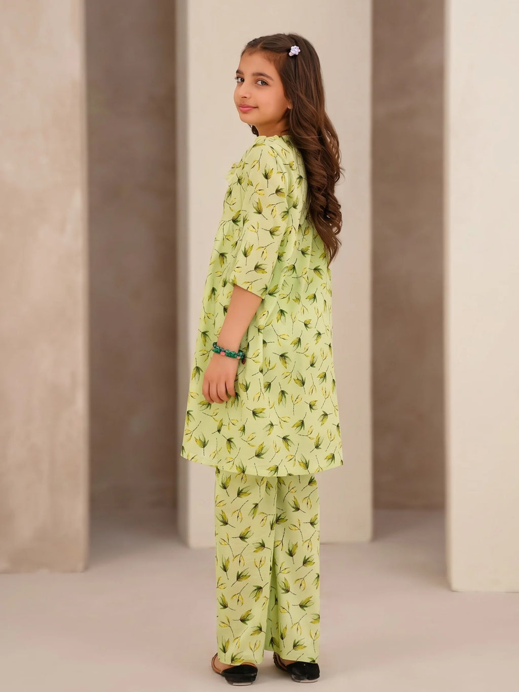 PISTA FLORAL COTTON LAWN SET