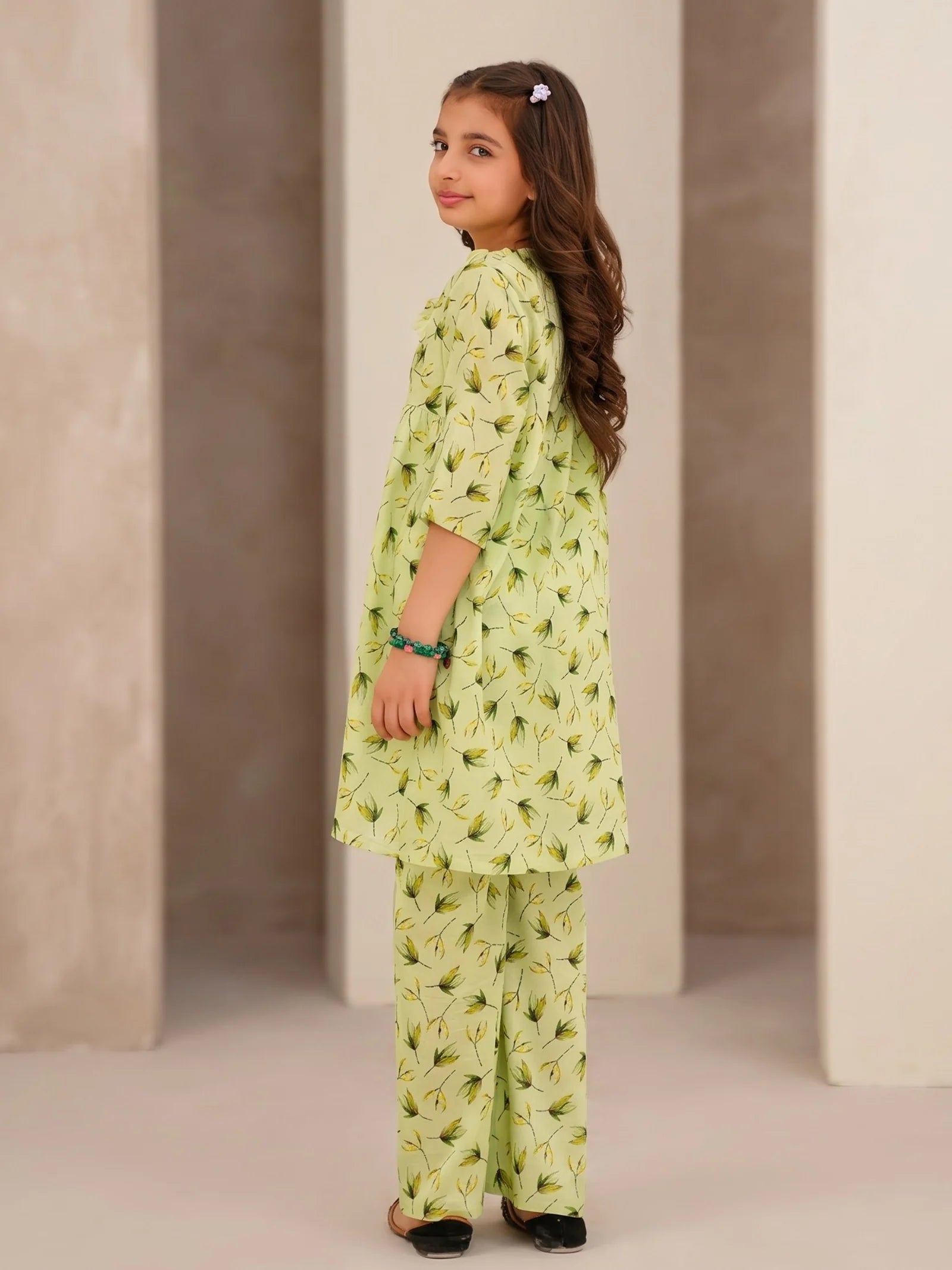 PISTA FLORAL COTTON LAWN SET