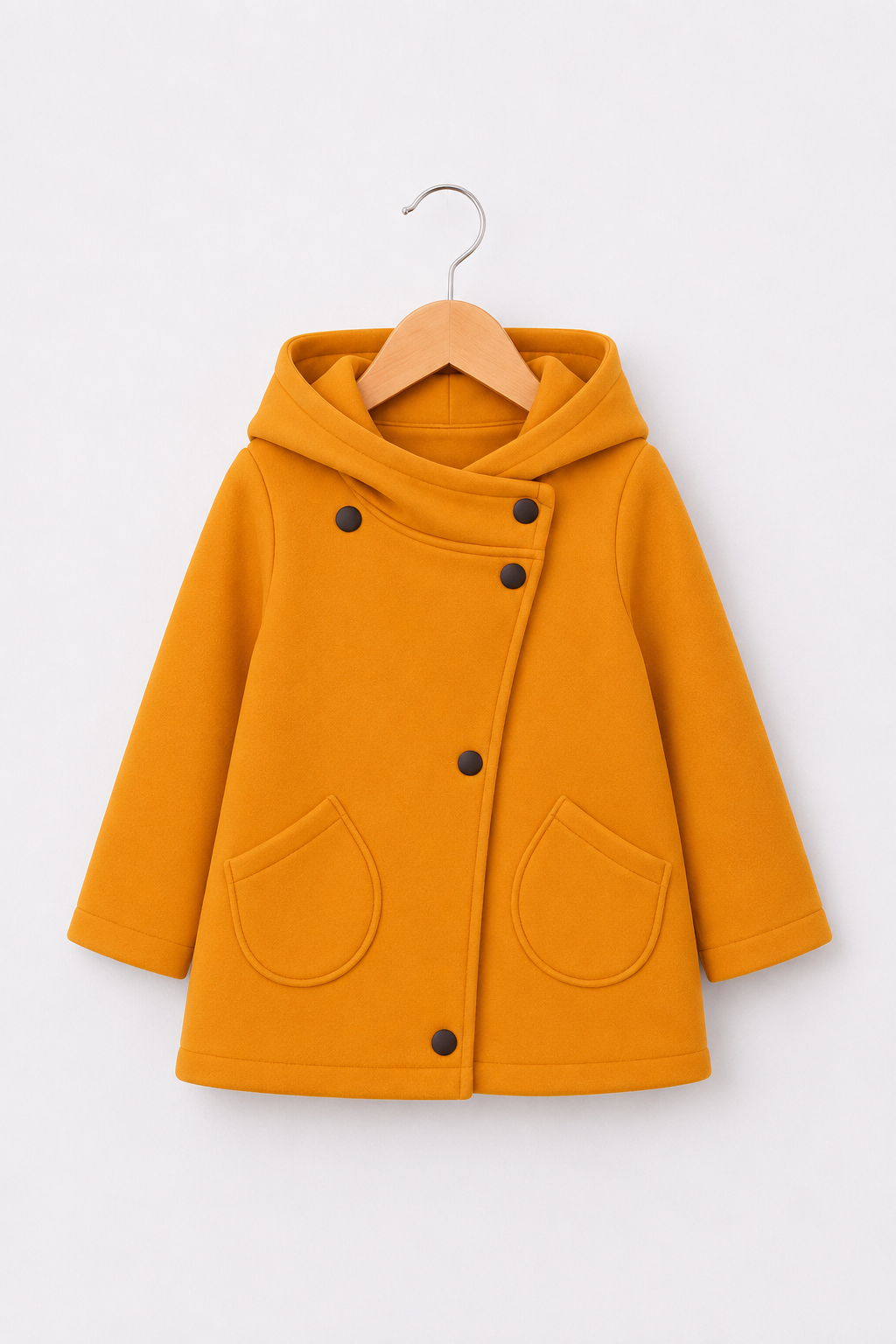 MUSTARD SNUG FLEECE COAT