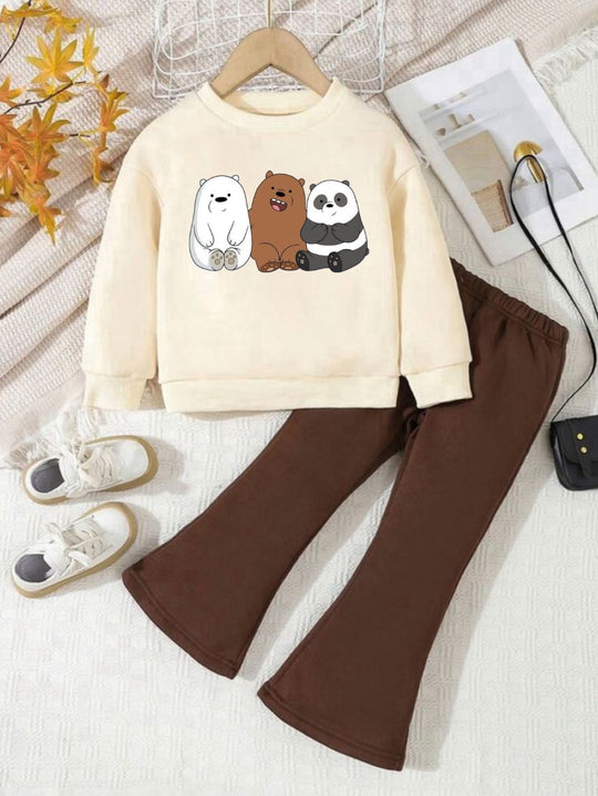 PANDA WIDE LEG FLEECE PAIR