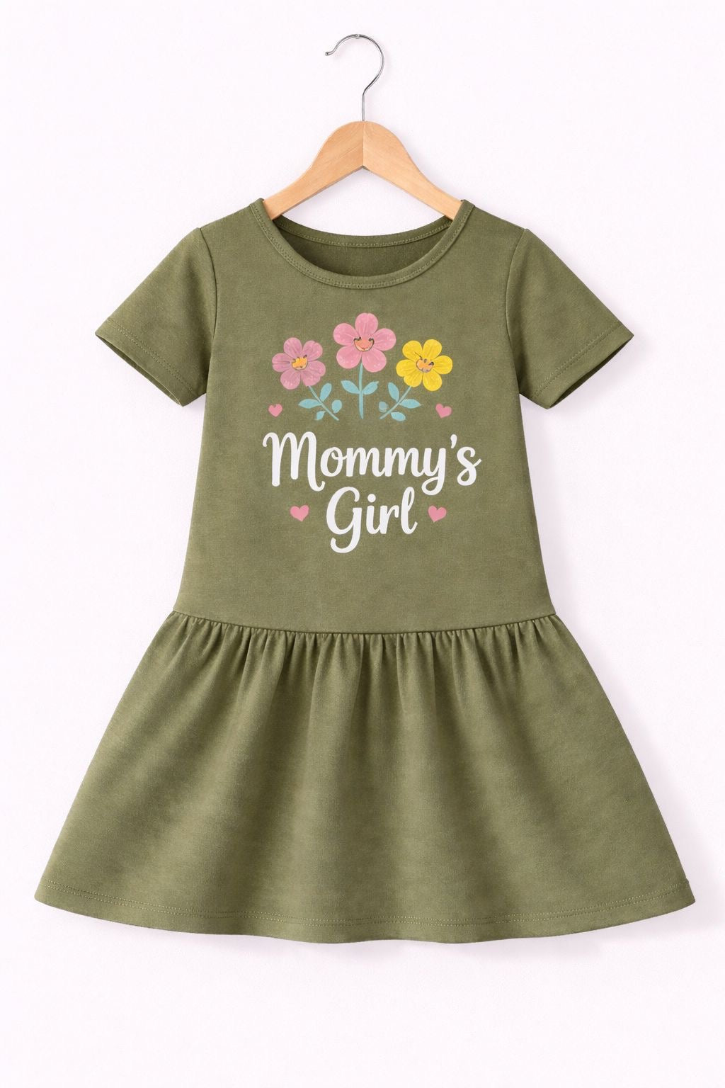 OLIVE MOMMY’S GIRL FROCK