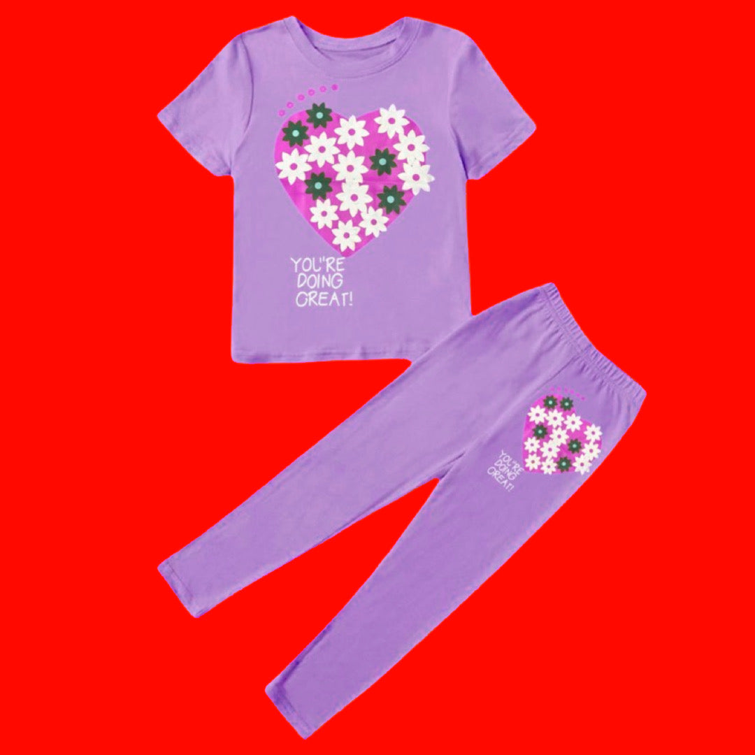 PURPLE FLOWER PAIR