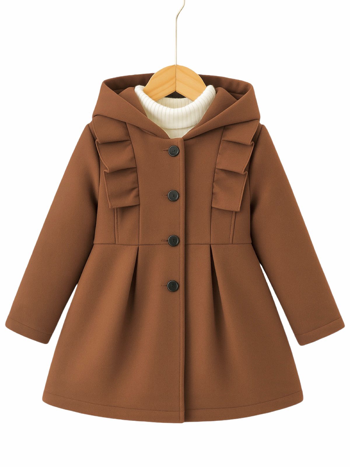 BROWN FLEECE COAT
