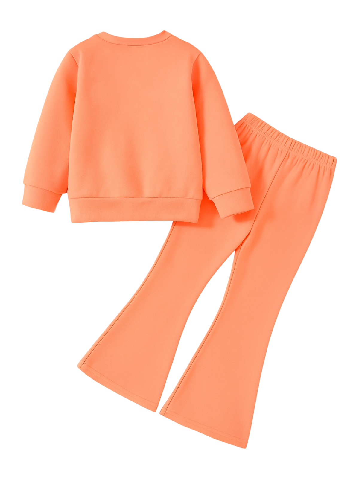 ORANGE BARBIE WIDE LEG FLEECE PAIR