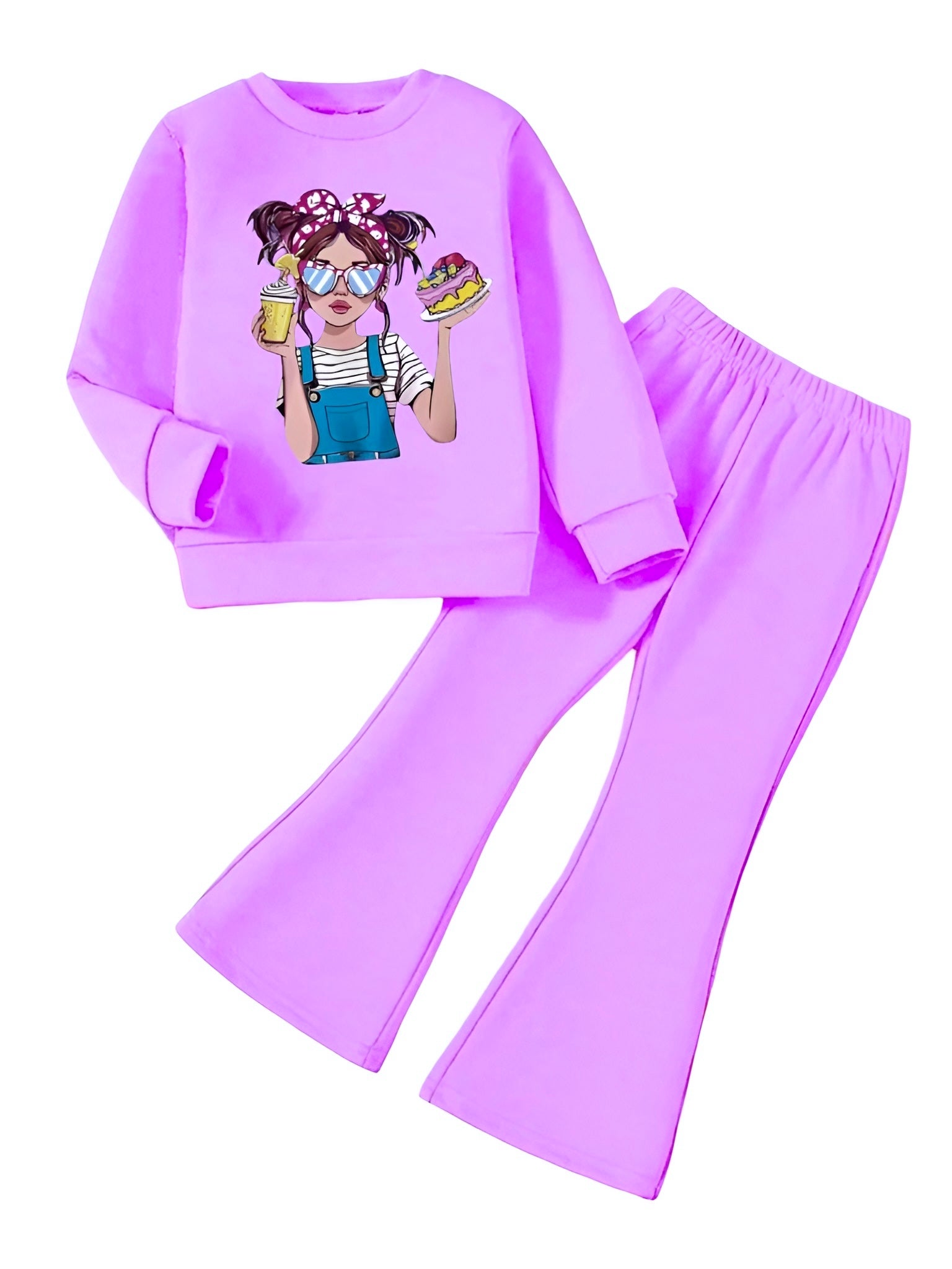 DOLL WIDE LEG FLEECE PAIR