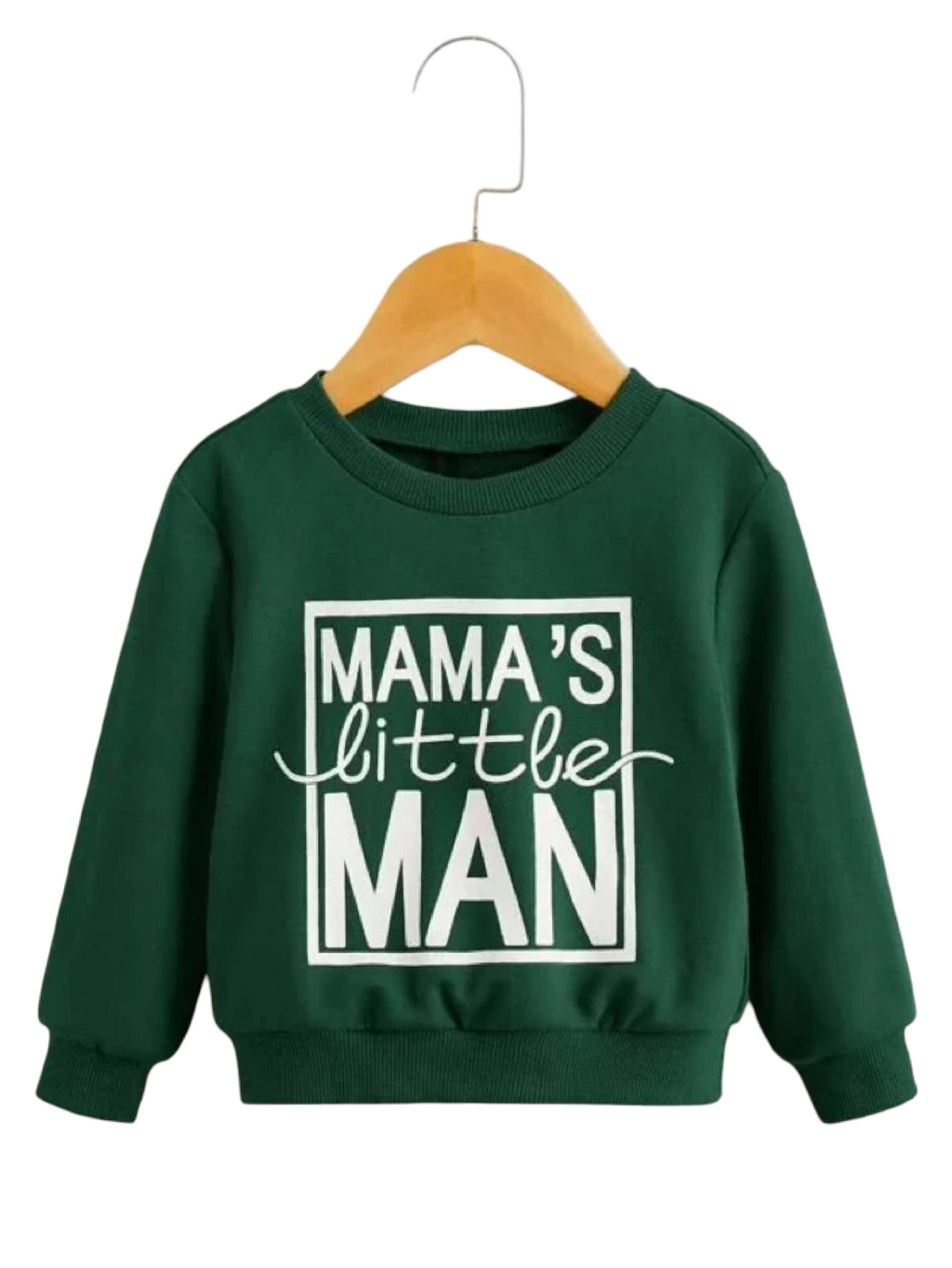 GREEN MAMA’S LITTLE MAN FLEECE SWEATSHIRT