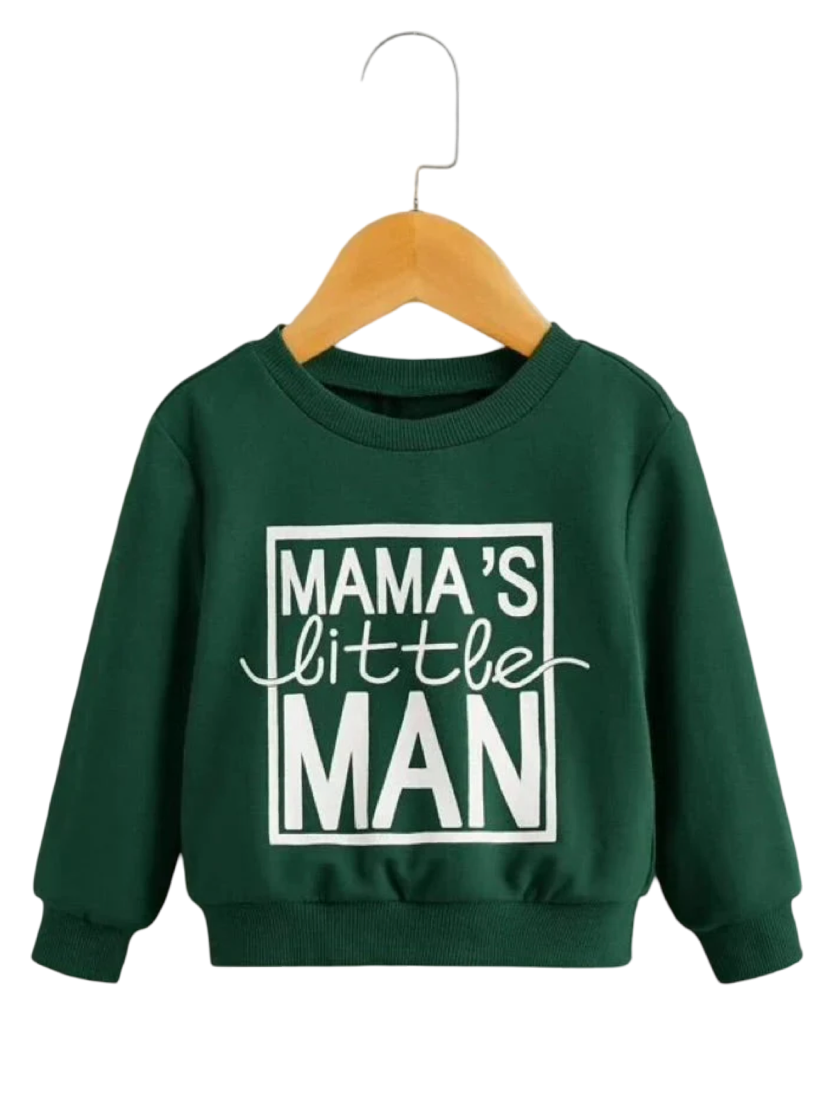 GREEN MAMA’S LITTLE MAN FLEECE SWEATSHIRT