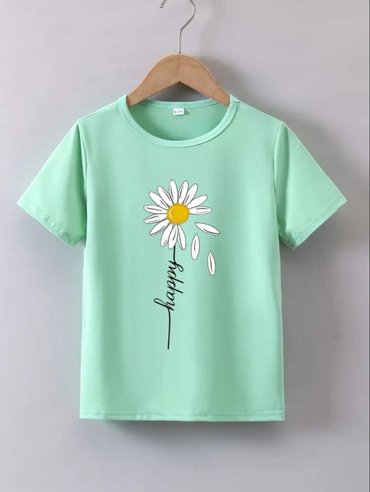 GREEN FLOWER TEE