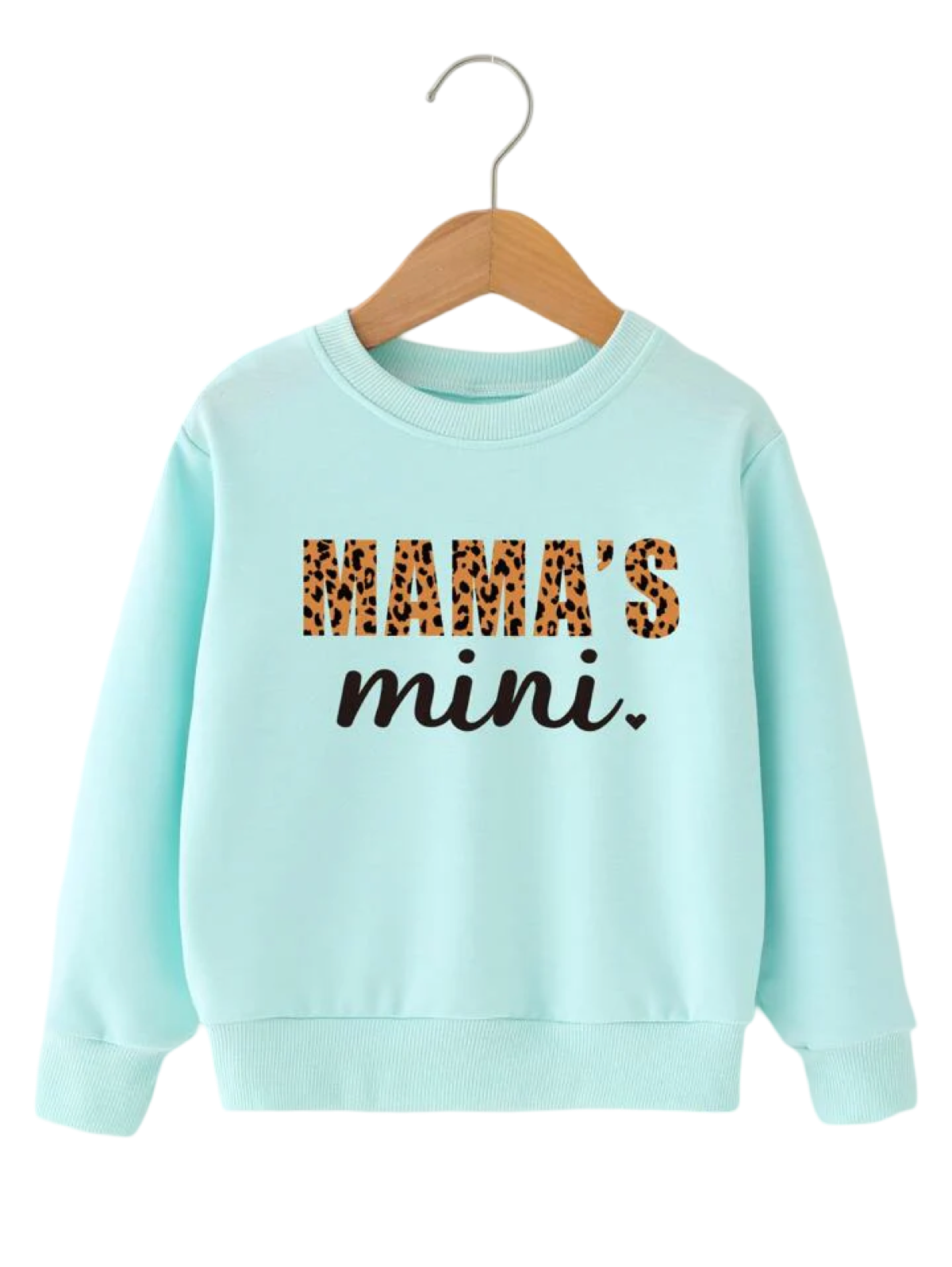 MINT BLUE MAMA’S MINI FLEECE SWEATSHIRT