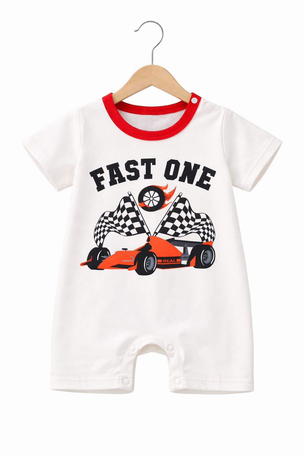 WHITE CAR ROMPER