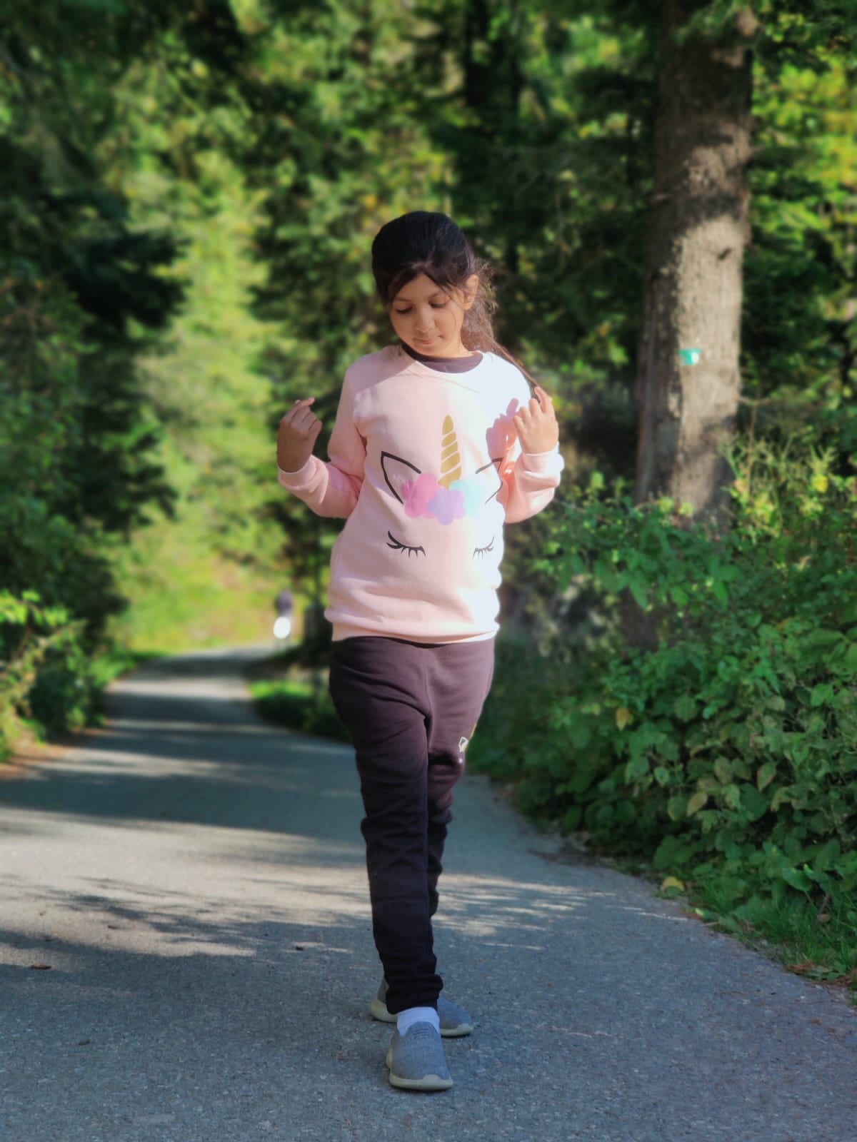 PEACH UNICORN FLEECE PAIR