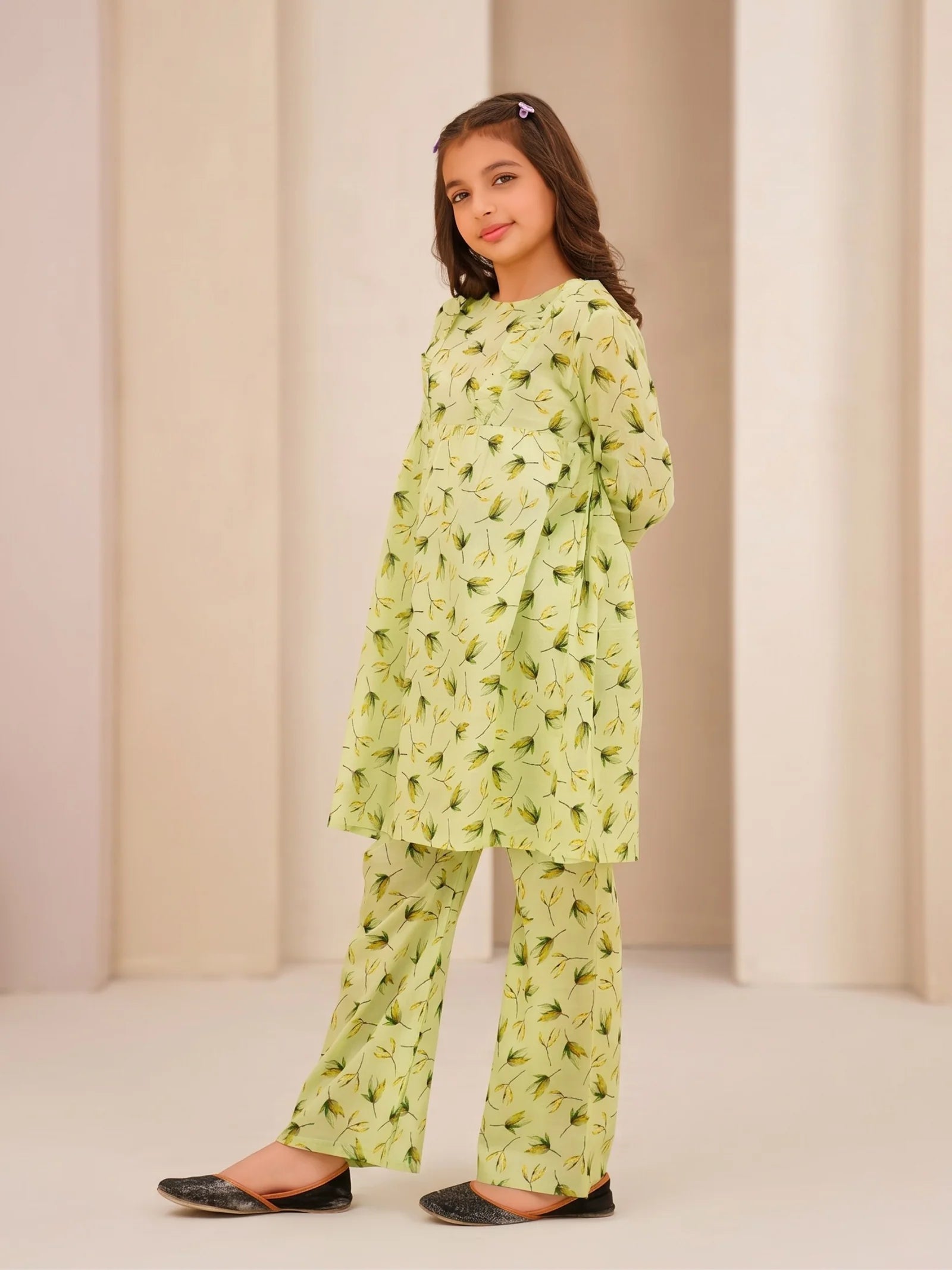 PISTA FLORAL COTTON LAWN SET