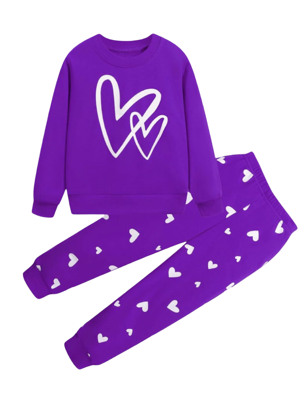 PURPLE HEART FLEECE PAIR