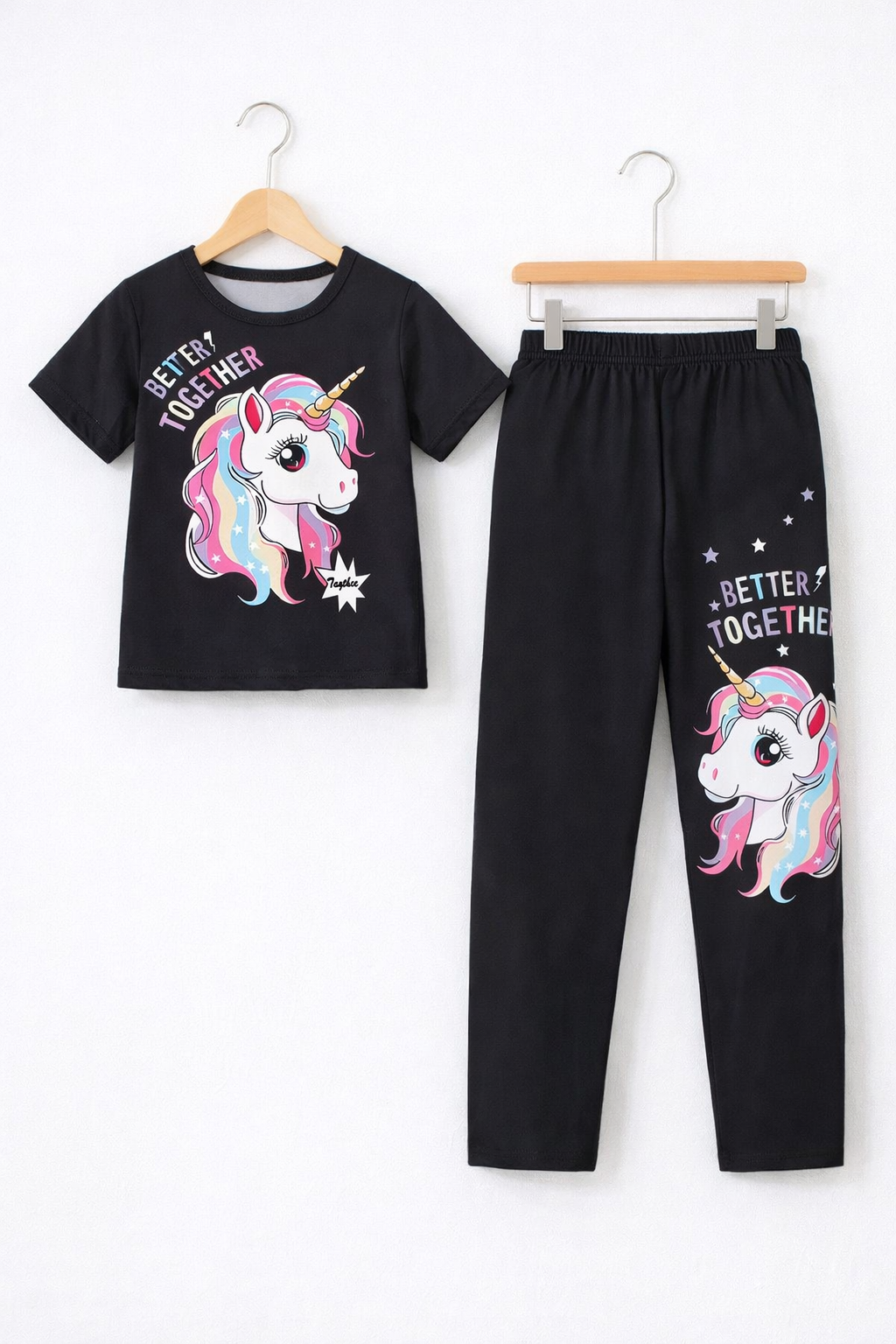 BLACK BETTER TOGETHER TROUSER SET
